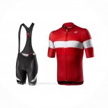 2021 Ropa Ciclismo Castelli Rojo Mangas Corta y Culotte Corto (5)